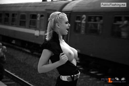 Public nudity photo Follow me for more public exhibitionists:... Public Flashing