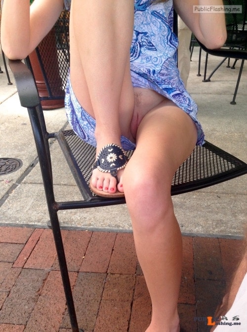 No panties dcooke13: It’s been some time since we had a fun day. Hopefully... pantiesless Public Flashing