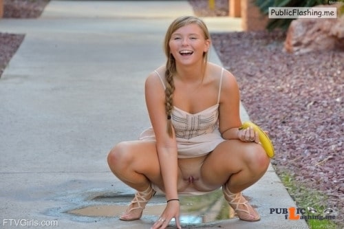FTV Babes upskirt The way that Melissa is squatting makes you wonder about that... FTV Babes upskirt The way that Melissa is squatting makes you wonder about that... Public Flashing