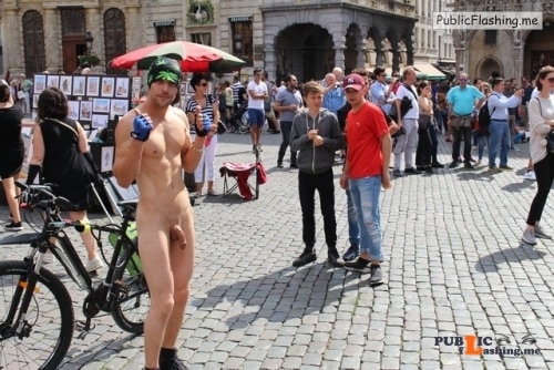 Public nudity photo Follow me for more public exhibitionists:... Public Flashing