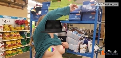 Flashing in public store This was submitted anonymously and of course had to post it.... Public Flashing
