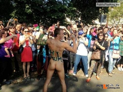 Public nudity photo lets start with this:The WNBR Asian tourists seem to love... Public Flashing