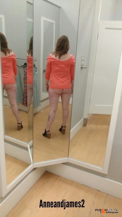 No panties anneandjames2: Look who got caught in the dressing room pantiesless No panties anneandjames2: Look who got caught in the dressing room pantiesless Public Flashing