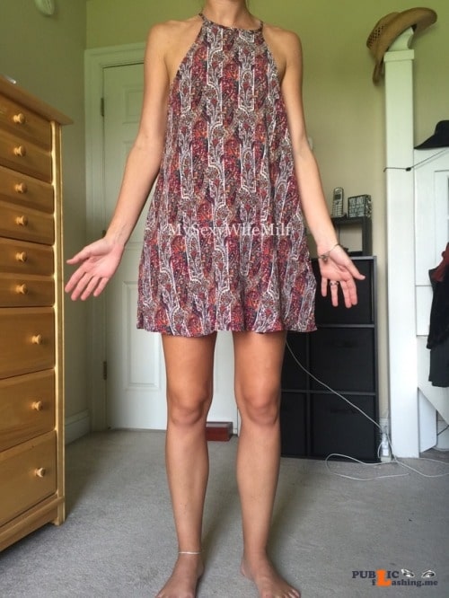 No panties mysexywifemilf: Older pics of my sexy wife modeling a sundress... pantiesless No panties mysexywifemilf: Older pics of my sexy wife modeling a sundress... pantiesless Public Flashing