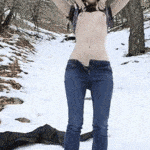 Ass flashing feistylittleleopard: So so cold.. But flashing is fun for…