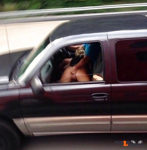 Sex in driving car on highway – caught in act