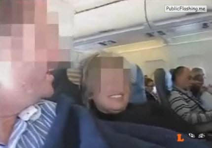 Amateur wife handjob in plane VIDEO Public Flashing