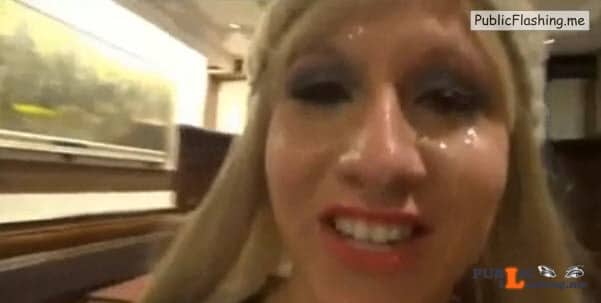Quickie with facial in McDonalds VIDEO Public Flashing