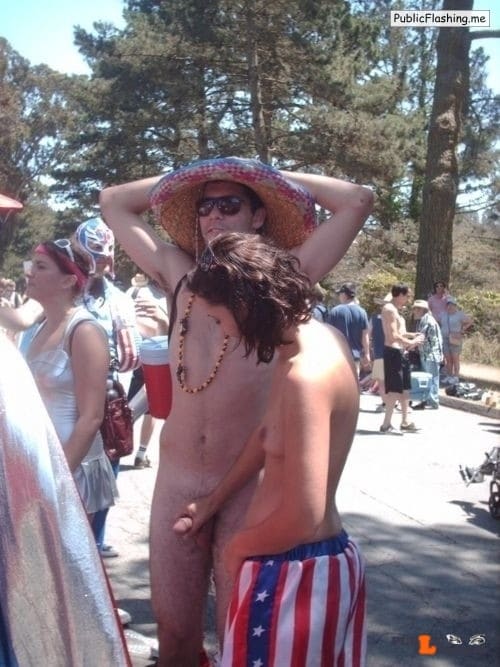 Public nudity pics Public nudity Public Flashing Pictures Public Flashing Photo Feed Handjob pics Handjob Amateur pics Amateur : Topless wife is wearing shorts in colors of american flag and grabbing dick of her naked husband in some public place. They are surrounded with a lot of strangers but as we can see they don’t care about that at all....