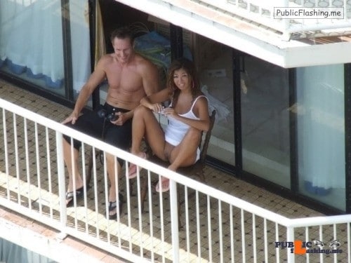 Public Flashing Photo Feed : Public nudity photo carelessnaked:In a short dress and showing her pussy from hotel…