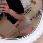 Slut wife spreading black stockings in restaurant NO PANTIES