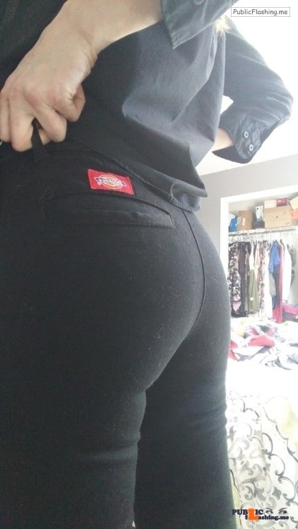 No panties deadlynightshade88: Work uniform. No bra No panties… pantiesless