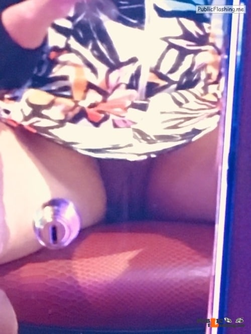 Public Flashing Photo Feed : No panties justforfunalways: This is my reflection in the slot machine… pantiesless