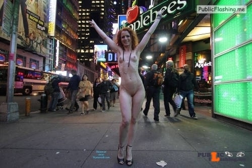 Public Flashing Photo Feed : Public nudity photo p-s-s: Vienna – Nue York New York Slut strutting redhead… Follow…