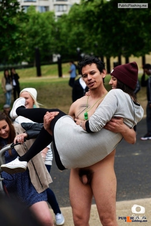 Public Flashing Photo Feed : Public nudity photo walkingandswinging: Want a lift? Try public CFNM! Follow me for…