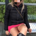 UK chav girls expose themselves in public