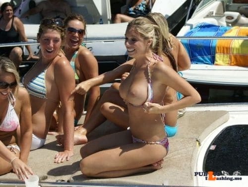 Public Flashing Photo Feed : Public nudity photo happyembarrassedbabes:Happily Embarrassed on a Boat! by…