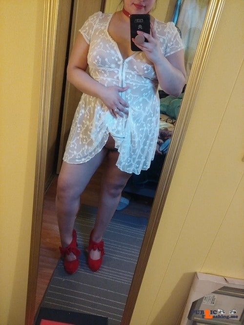 Public Flashing Photo Feed : No panties annoyinglydopegiver: All dolled up for our anniversary getaway… pantiesless