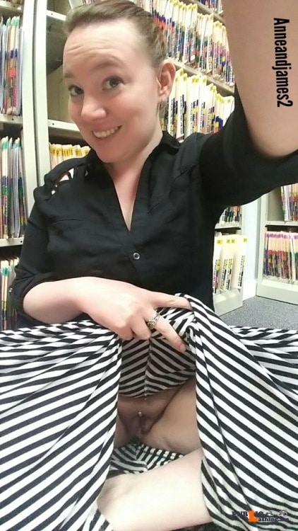 Public Flashing Photo Feed : No panties anneandjames2: officehankypanky: From @anneandjames2…we’re… pantiesless