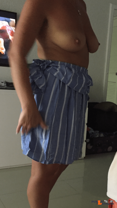 No panties southerncouples: Dinner time decisions. This is what happened the last time I wore this summer… pantiesless