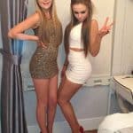 Shy girl is flashing massive jugs on college party